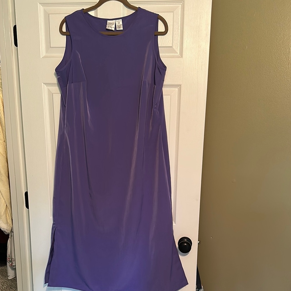 Roaman's Vibrant Purple Midi Dress